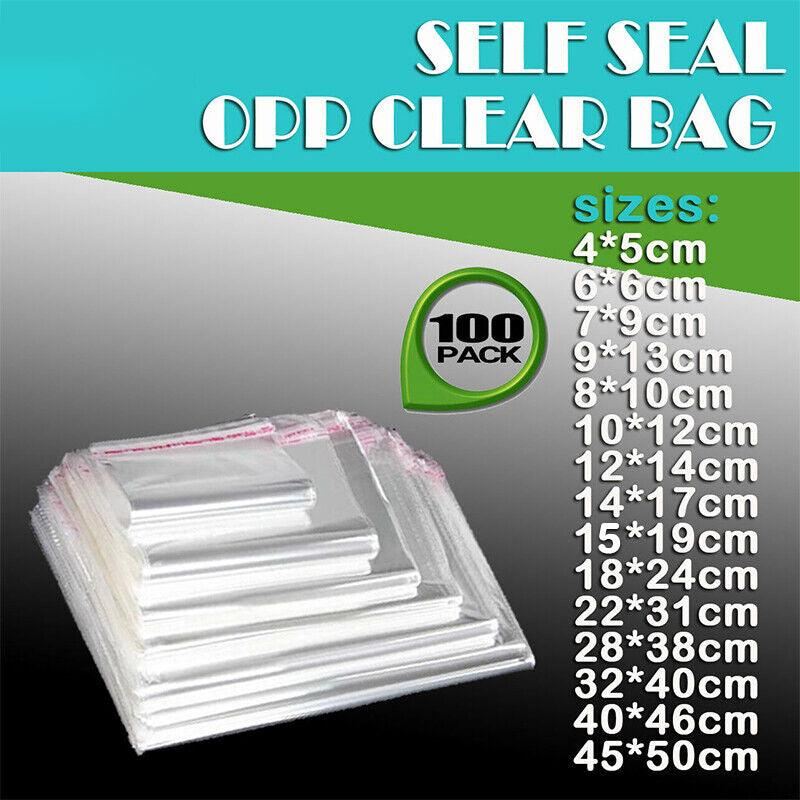 Self Adhesive Seal Bags 100pcs OPP Cellophane