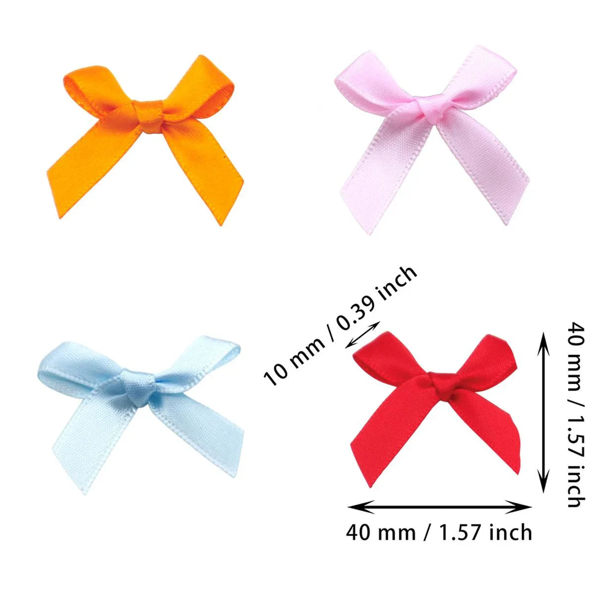 Ribbon Bow Decorative Craft Supplies 50PCS