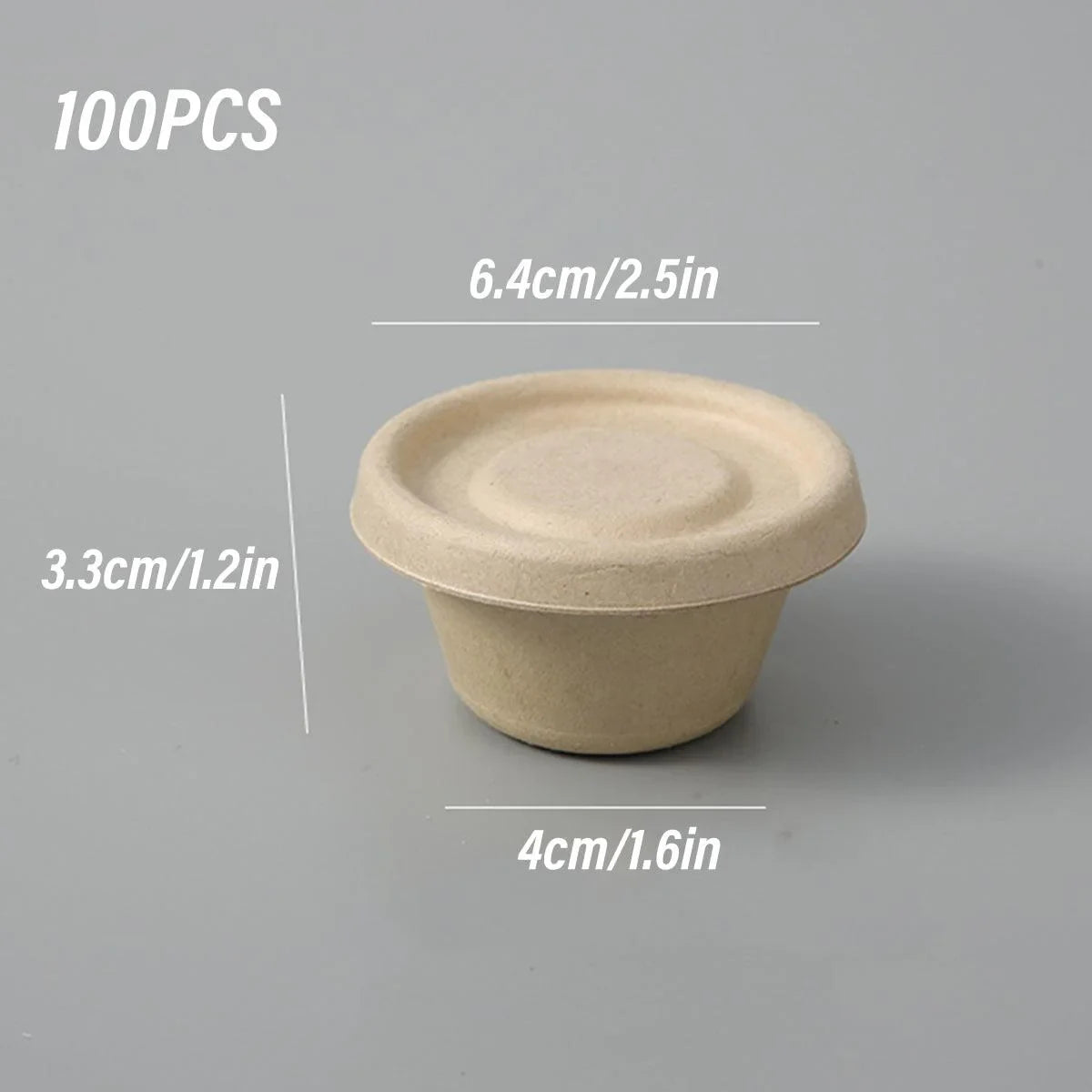 Pulp Sauce Cups Dip Bowls 100PCS