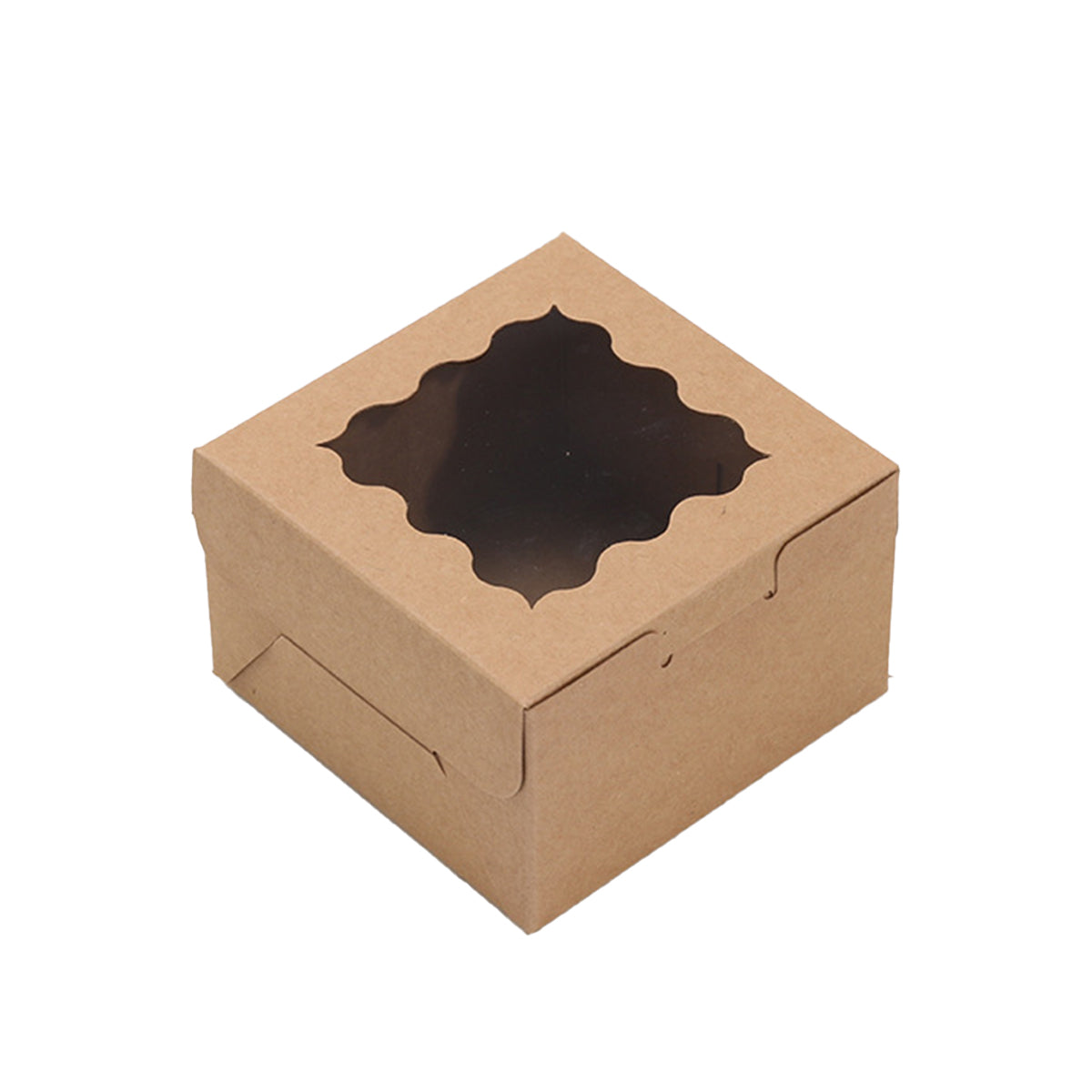 50PCS Cake Packaging Boxes with Transparent Window Durable