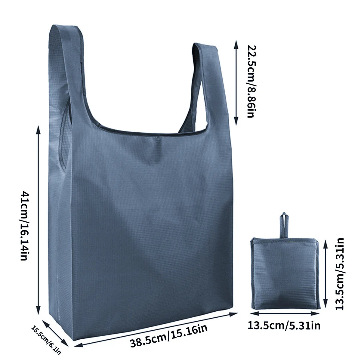 2PCS Reusable Foldable Portable Shopping Bags