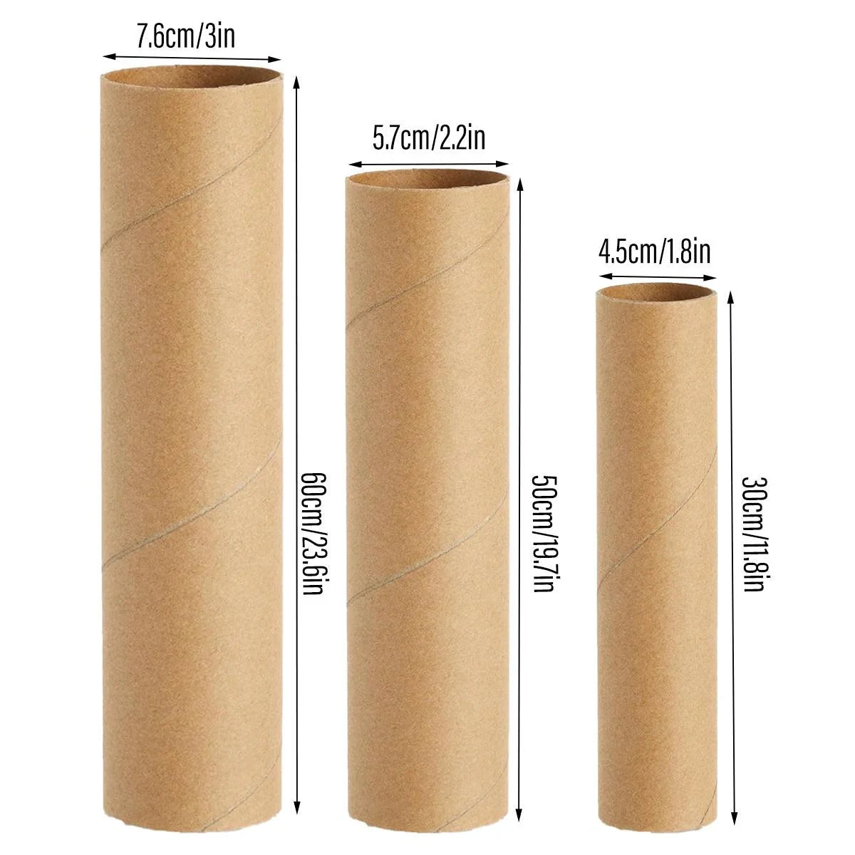 Kraft Paper Round Poster Packaging Tubes 10PCS