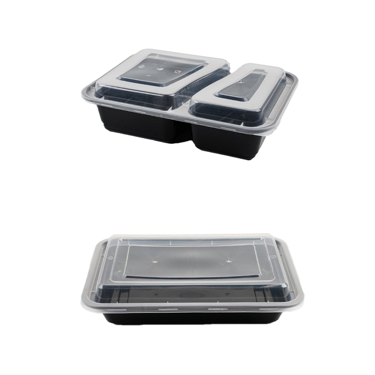 30PCS Food-Grade Takeout Packaging Boxes with Clear Lids for Meal Prep