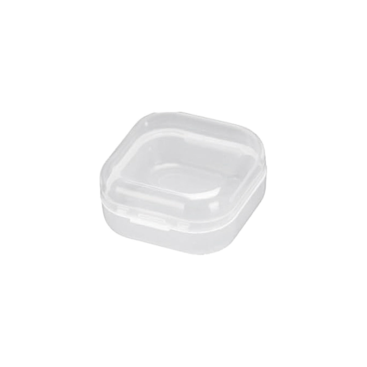 100PCS Clear Square Storage Boxes with Snap Lid for Small Parts Packaging
