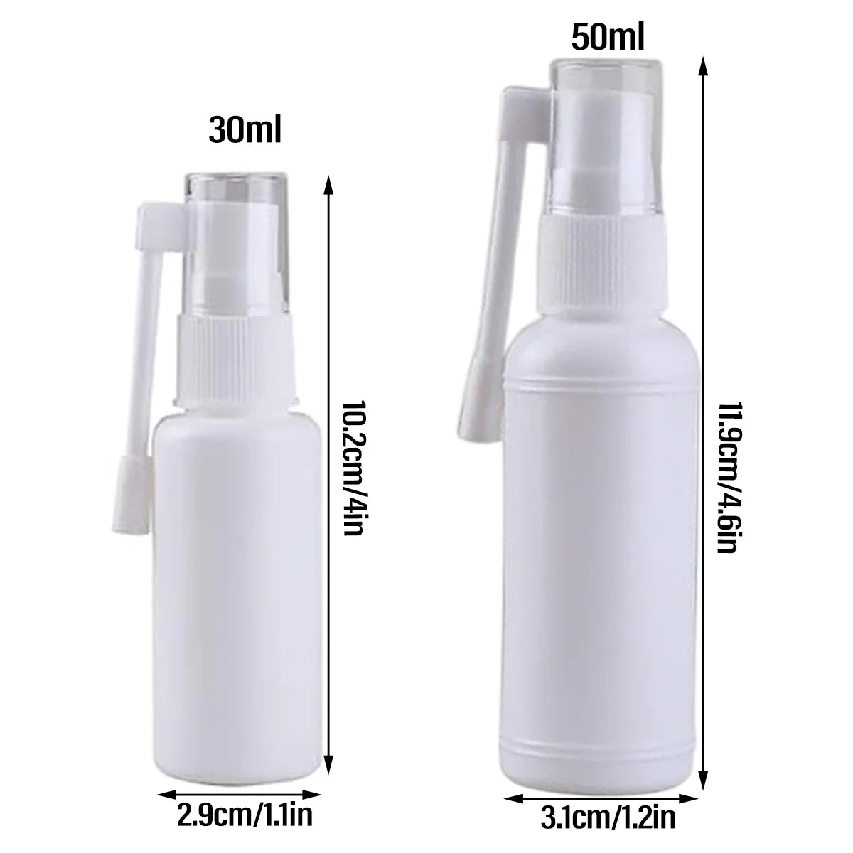 50pcs 360° Rocker Sprayer Small White Mist Bottles