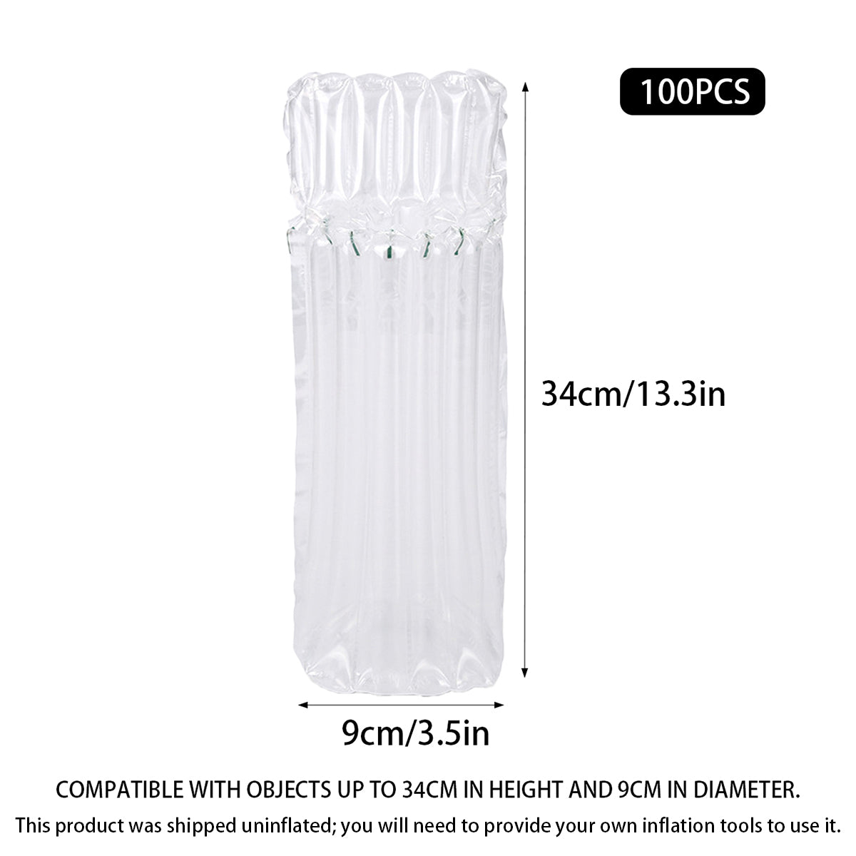 Air Column Bag Inflatable Cushion Void Fill Packaging 100PCS