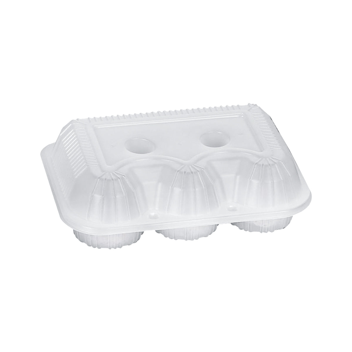 100PCS Disposable Food Containers 4 or 6 Grid Takeaway Meal Boxes