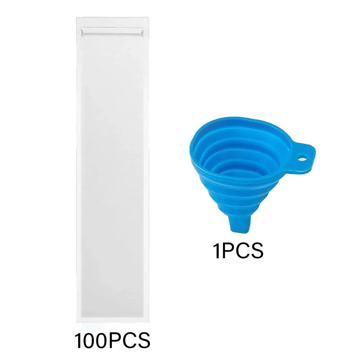 Disposable Ice Popsicle Bags Clear Plastic 100PCS