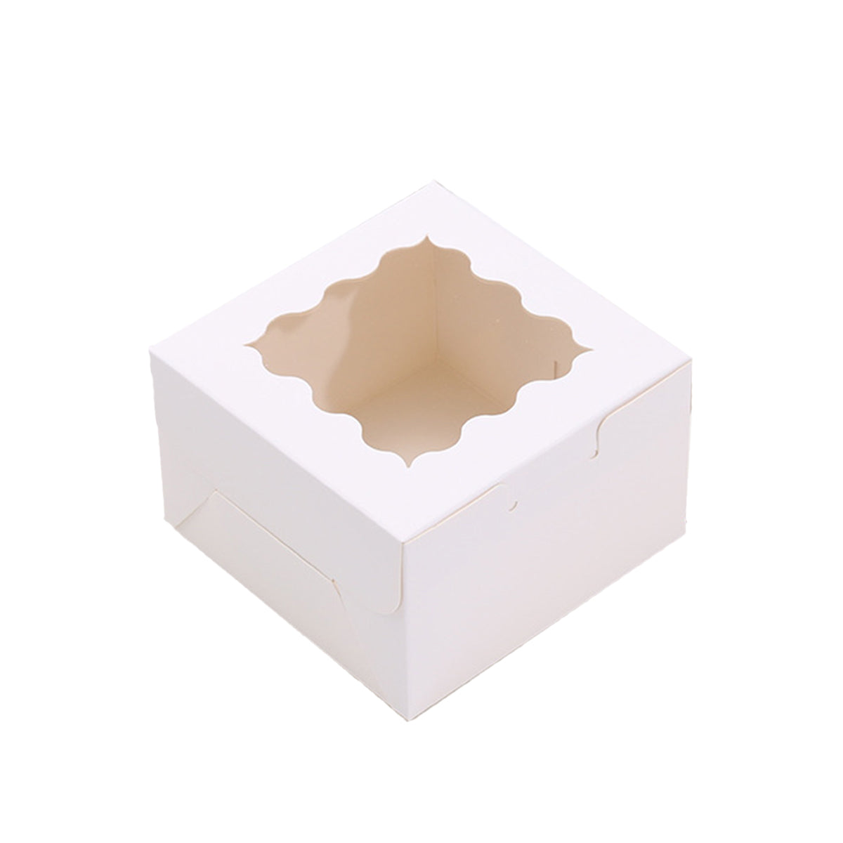 50PCS Cake Packaging Boxes with Transparent Window Durable