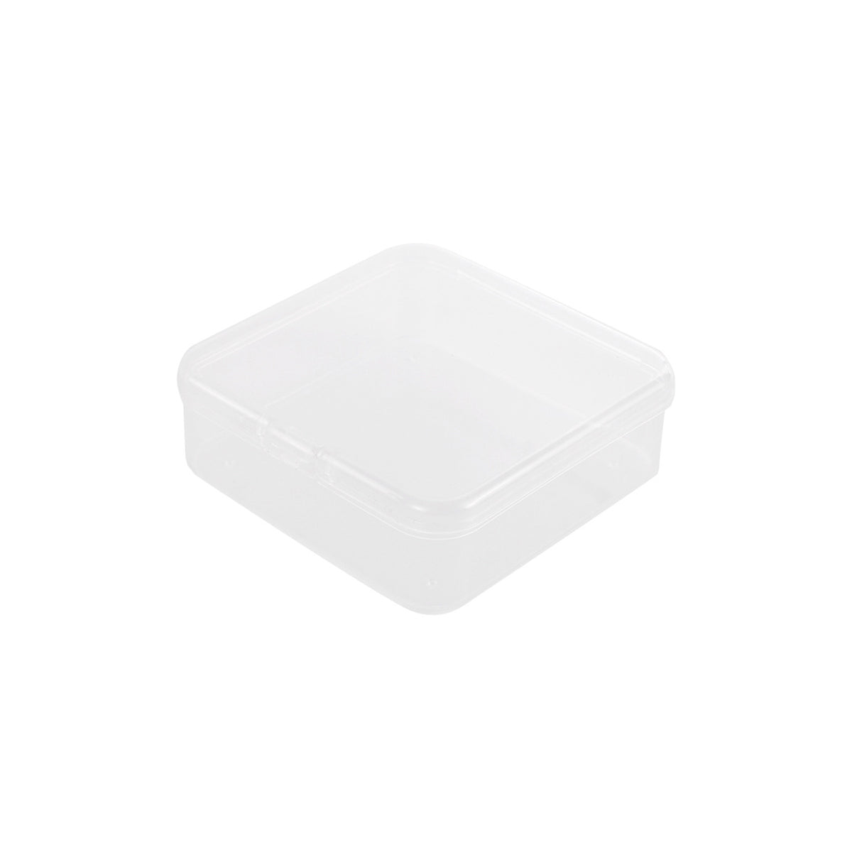 100PCS Clear Square Storage Boxes with Snap Lid for Small Parts Packaging
