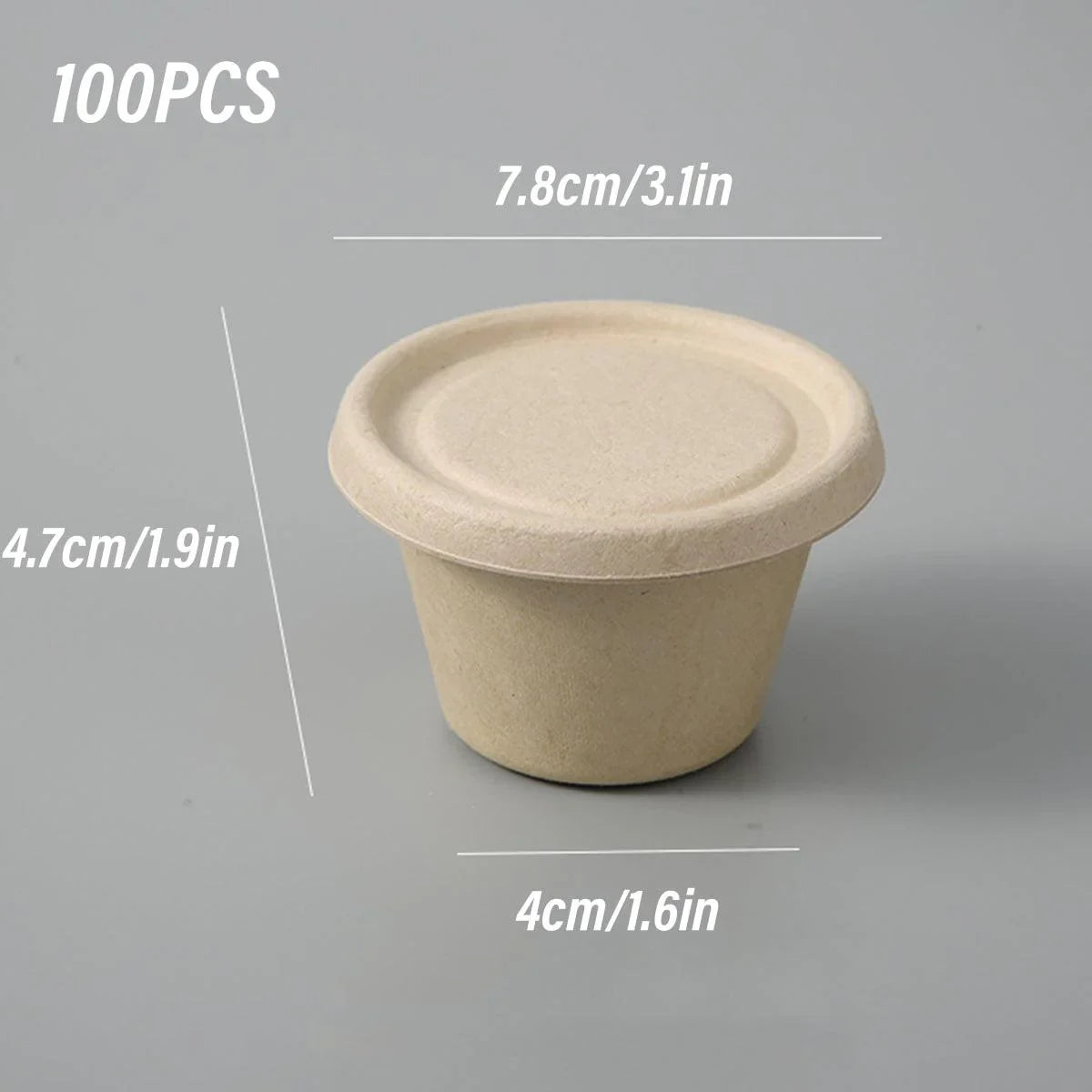 Pulp Sauce Cups Dip Bowls 100PCS