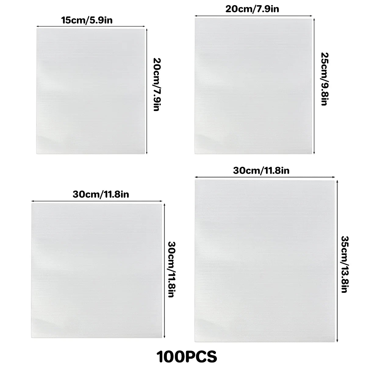 100pcs Pearl Cotton Foam Bags for Fragile Item Protection