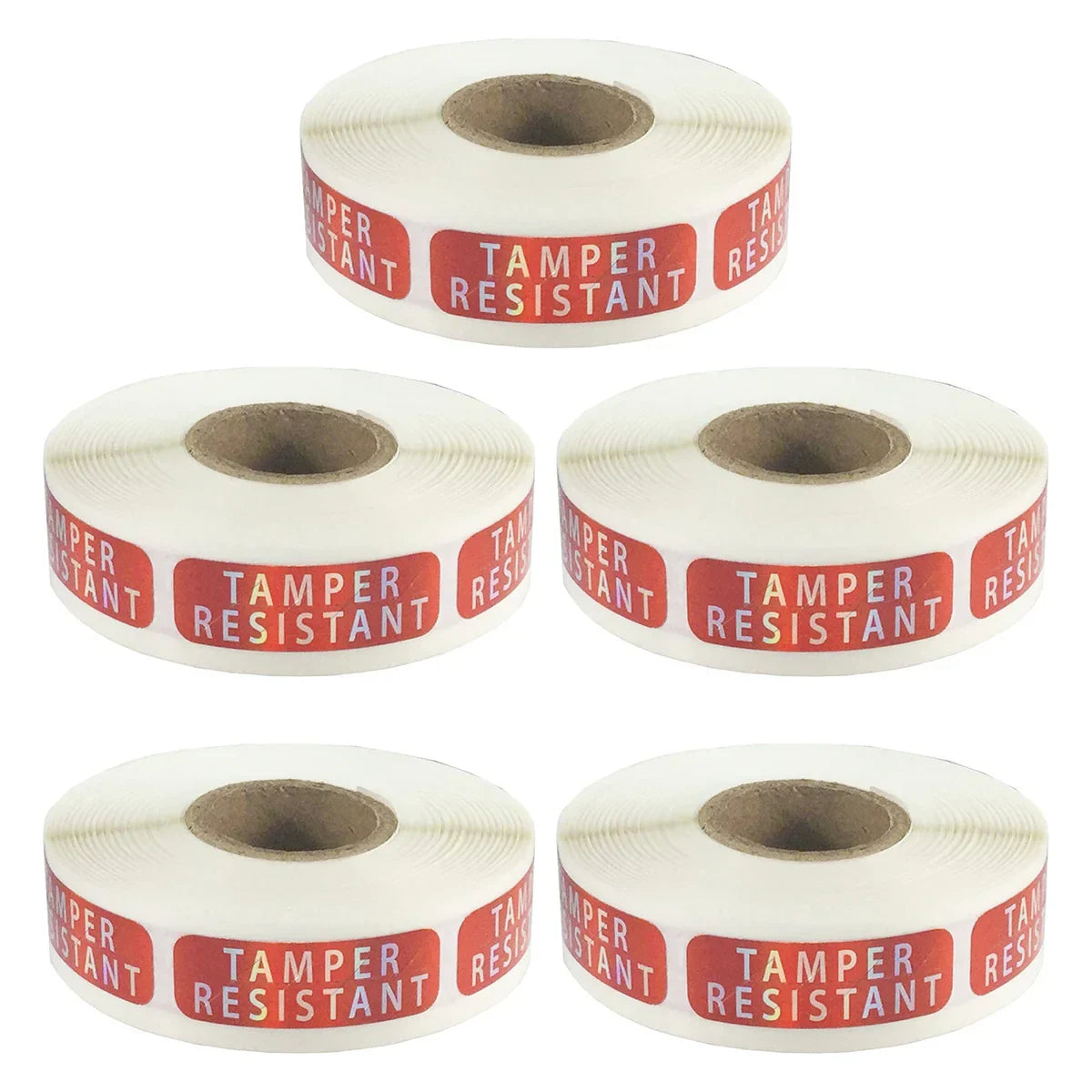 5 Rolls Tamper Proof Laser Security Sealing Stickers