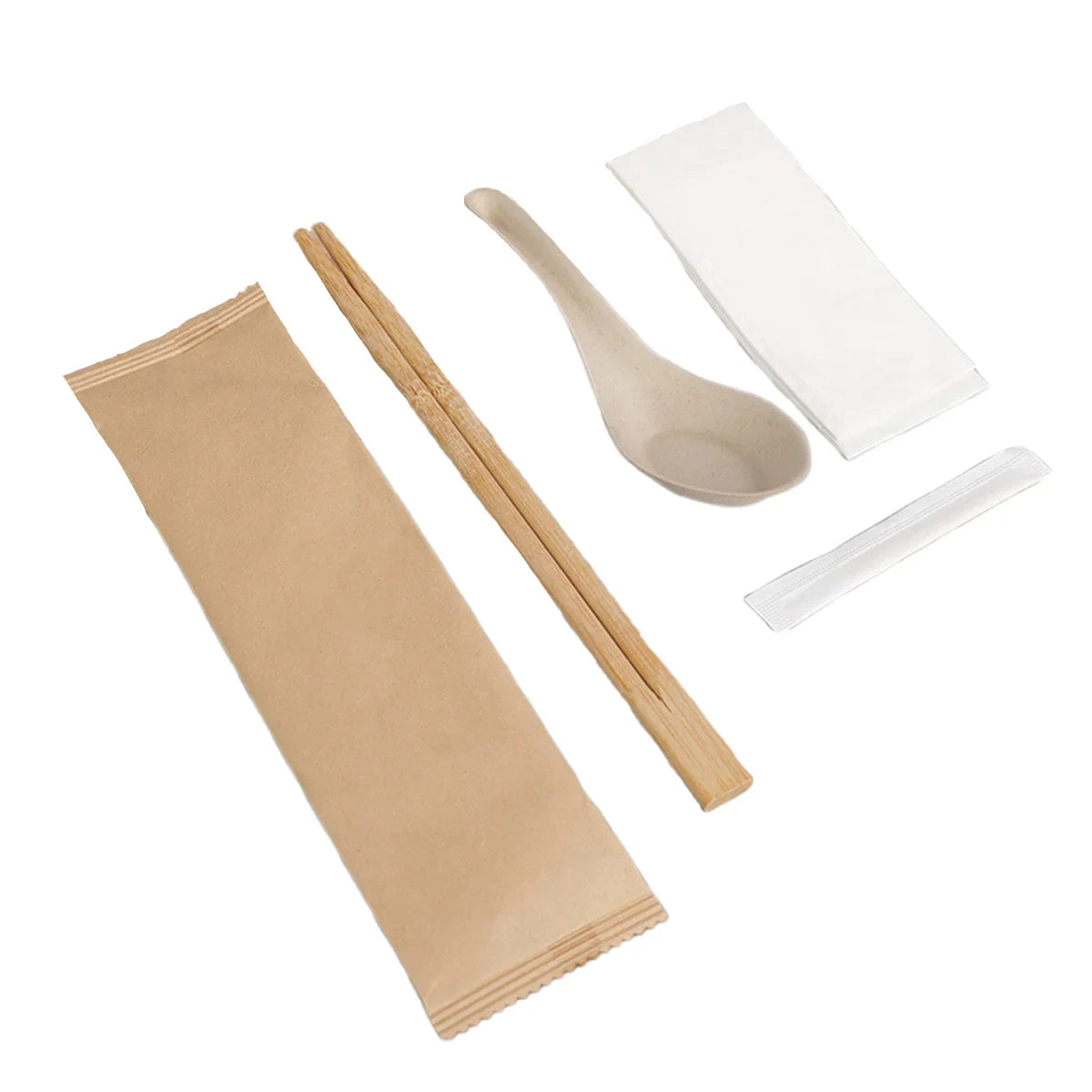 100pcs Disposable Chopsticks 4-Pair Packs for Home Restaurant