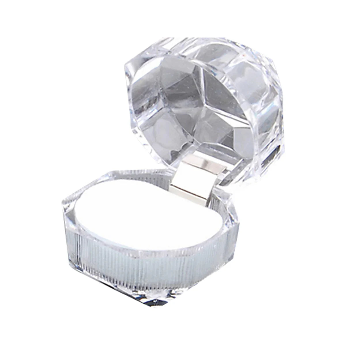 20pcs Acrylic Octagonal Jewelry Boxes for Rings Earrings