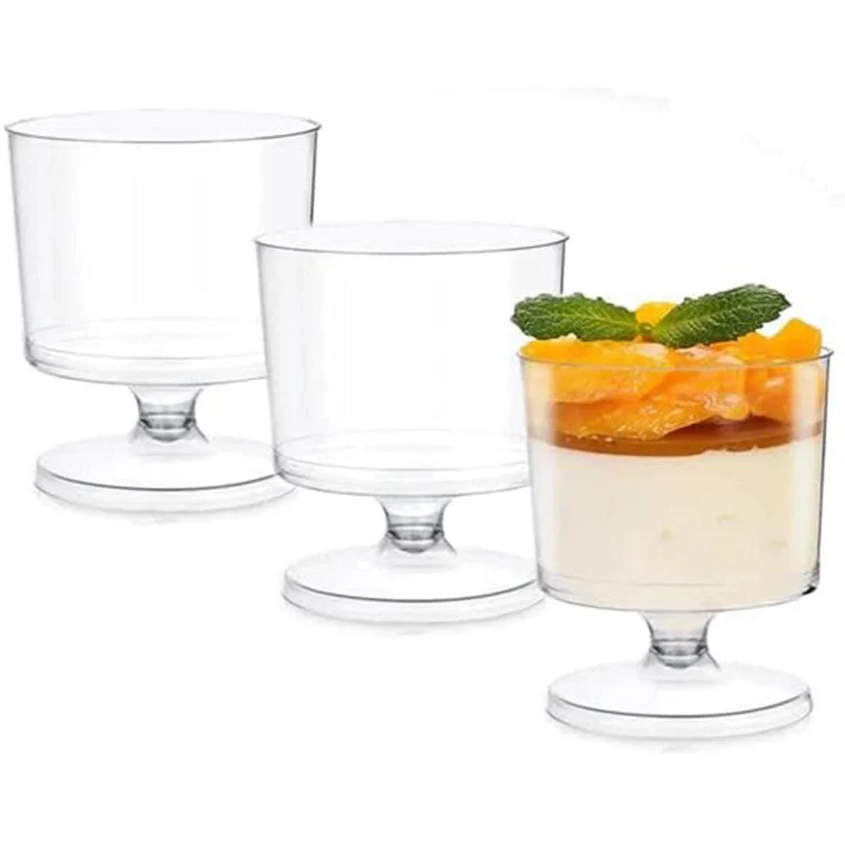 Clear Hard Plastic Mousse Cake Cup 30PCS