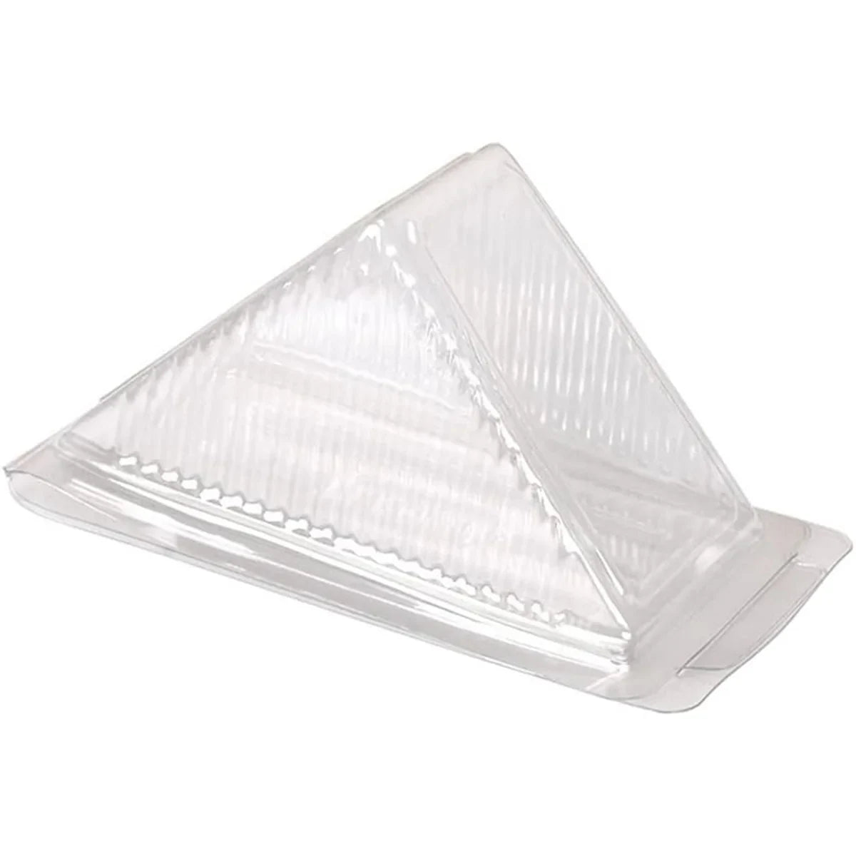 100pcs Transparent Triangle Plastic Sandwich Boxes
