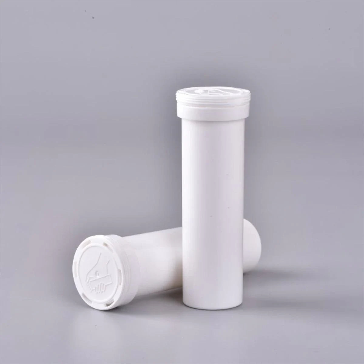 Effervescent Tablet Bottle Plastic Storage Container 50PCS