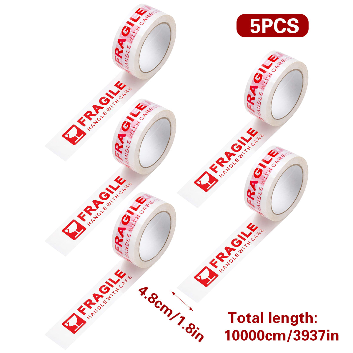 Fragile Warning Tape Handle With Care for Packing Boxes