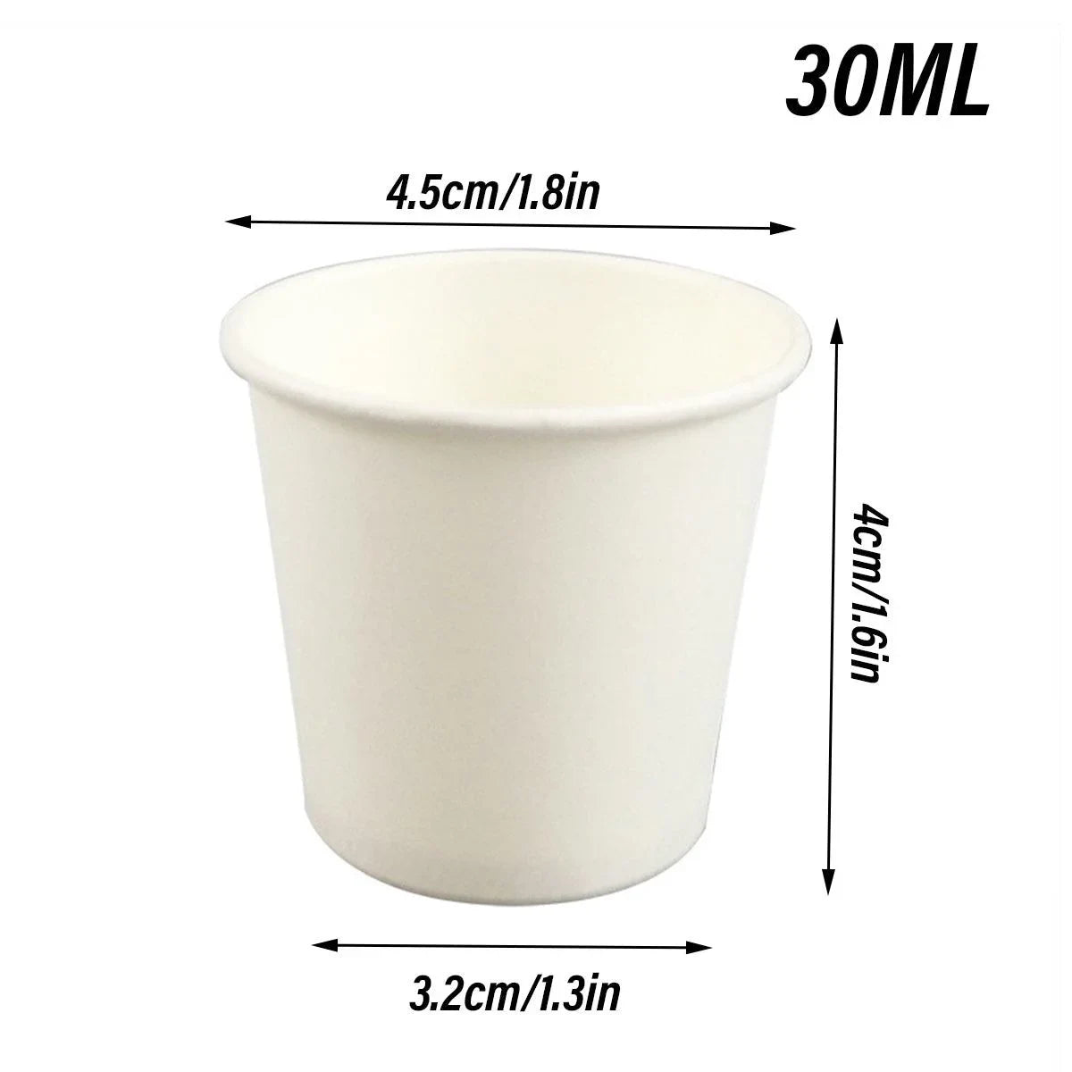 Small Paper Cups 30ml Disposable 100PCS