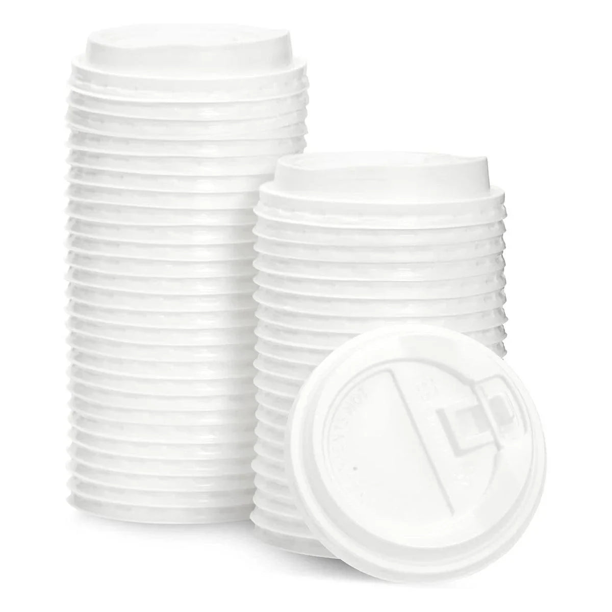 Disposable Plastic Takeaway Coffee Cup Lids 50PCS