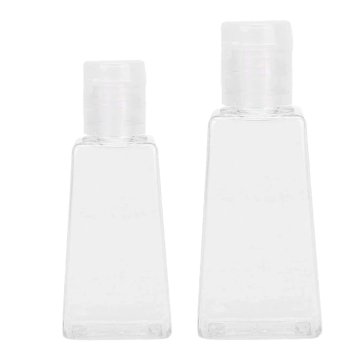 100pcs 30ml 60ml Trapezoidal Clear Refillable Cosmetic Bottles