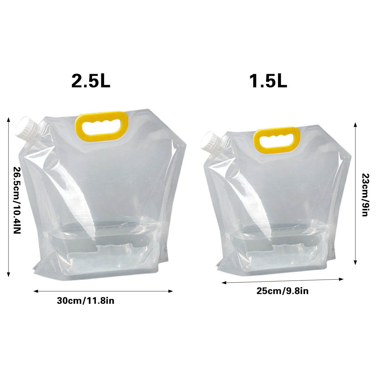 20PCS Large Capacity Portable Transparent Beverage Bags Outdoor Use