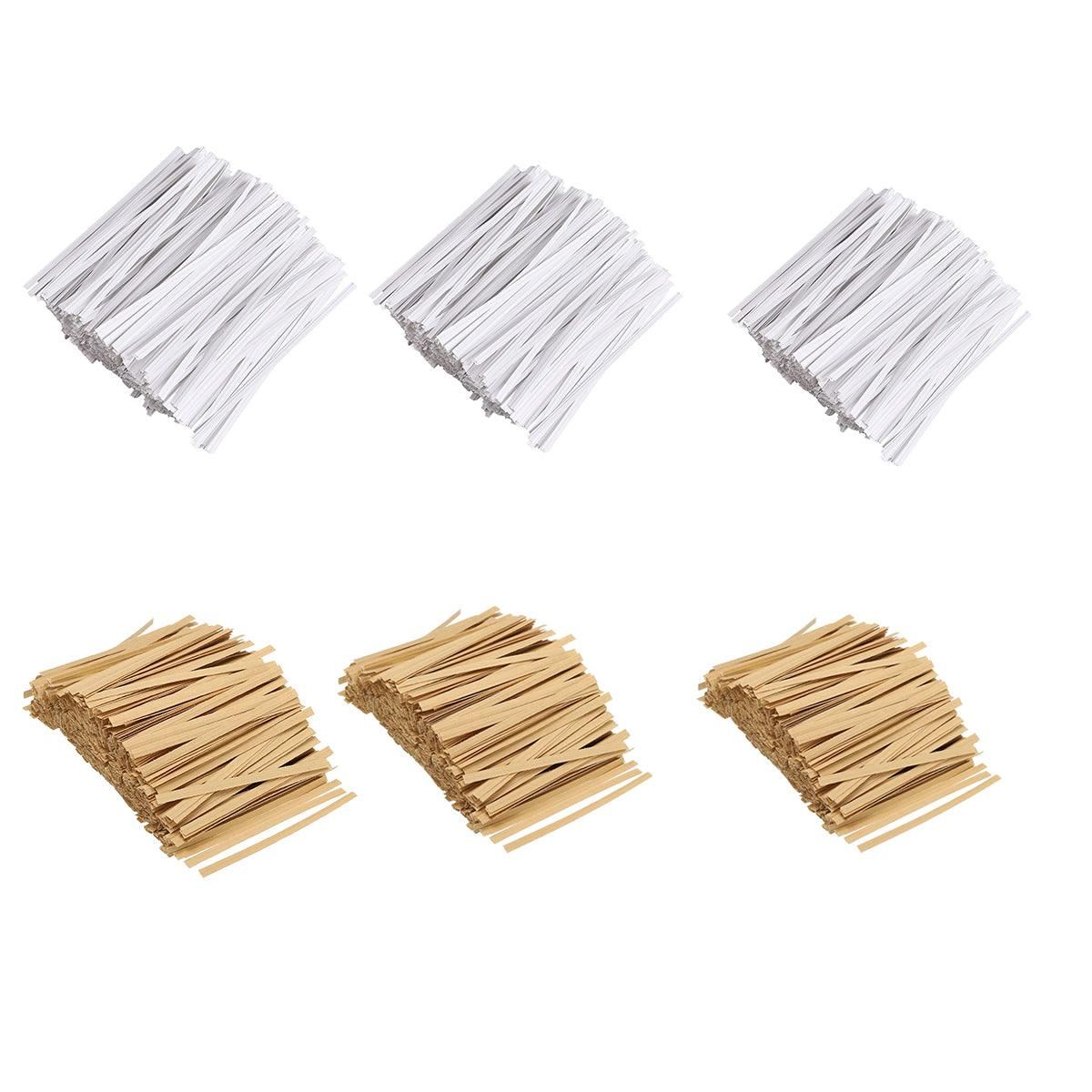 Paper Metal Wire Core Baking Packing Sealing Supplies 1000PCS