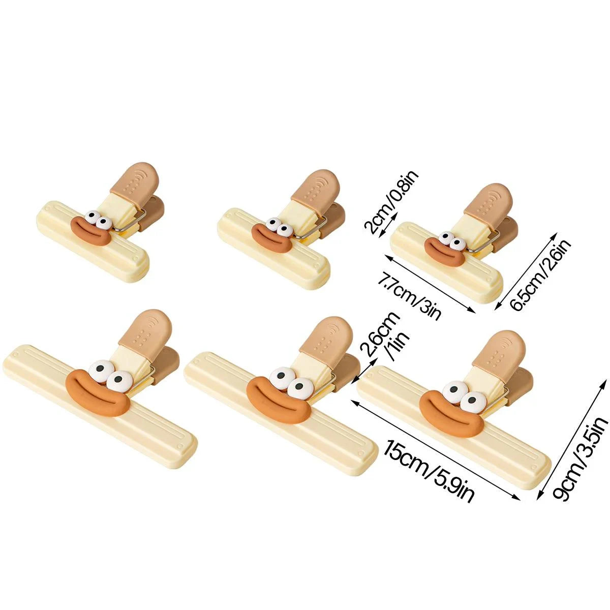 Plastic Clip Seal Food Snack Clips 6PCS