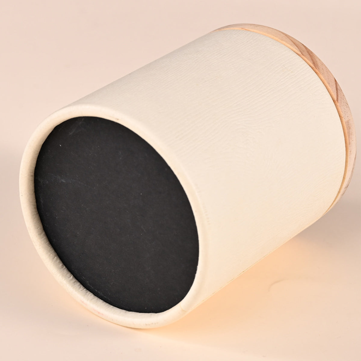 10PCS Kraft Paper Tube Canisters with Wooden Lids Tea Coffee Packaging