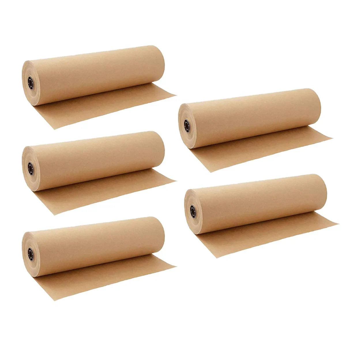 Brown Kraft Paper Rolls Gift Wrapping 5PCS