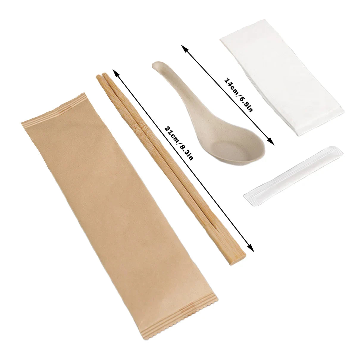 100pcs Disposable Chopsticks 4-Pair Packs for Home Restaurant