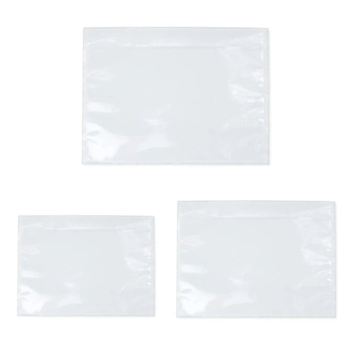 Transparent Plastic Zip Lock Bags Packing List Envelopes 100PCS