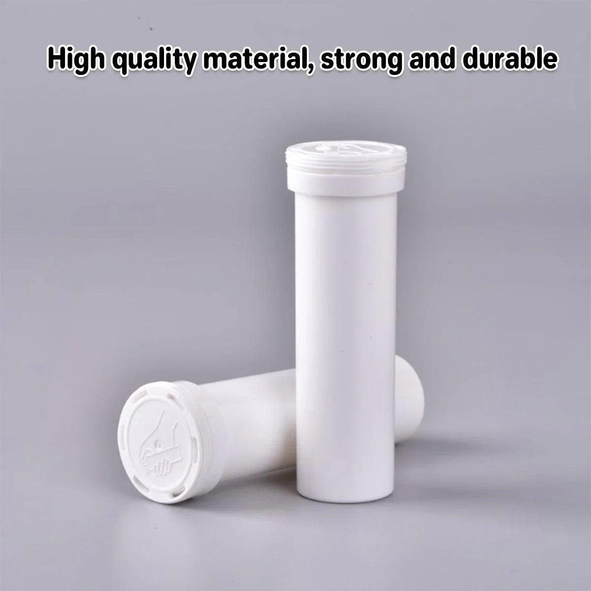 Effervescent Tablet Bottle Plastic Storage Container 50PCS