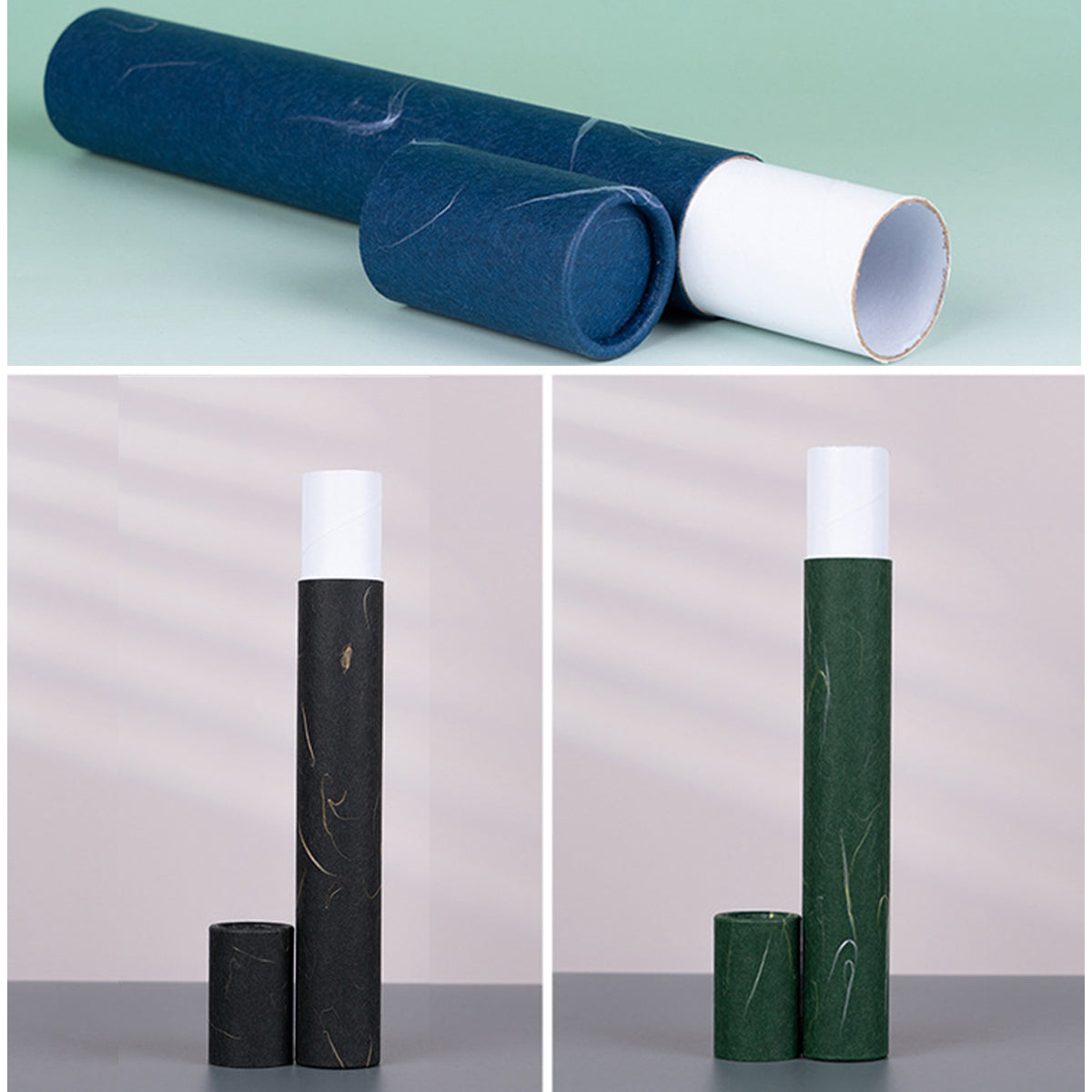 20PCS Incense Paper Tubes 50G Capacity Blue Green Black Durable