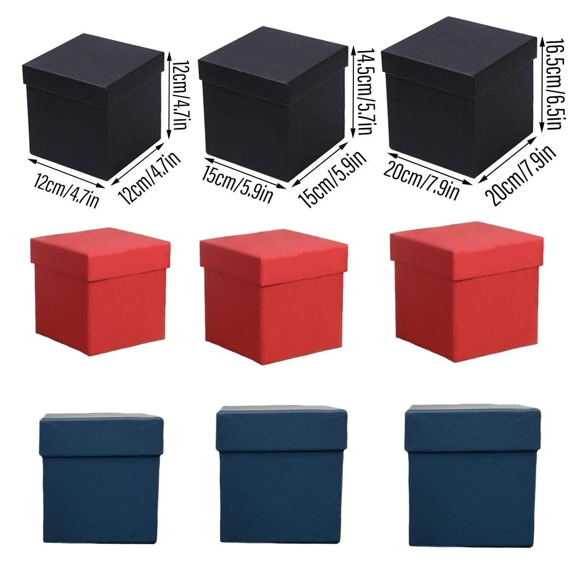 Square Gift Boxes Packaging Boxes 8PCS