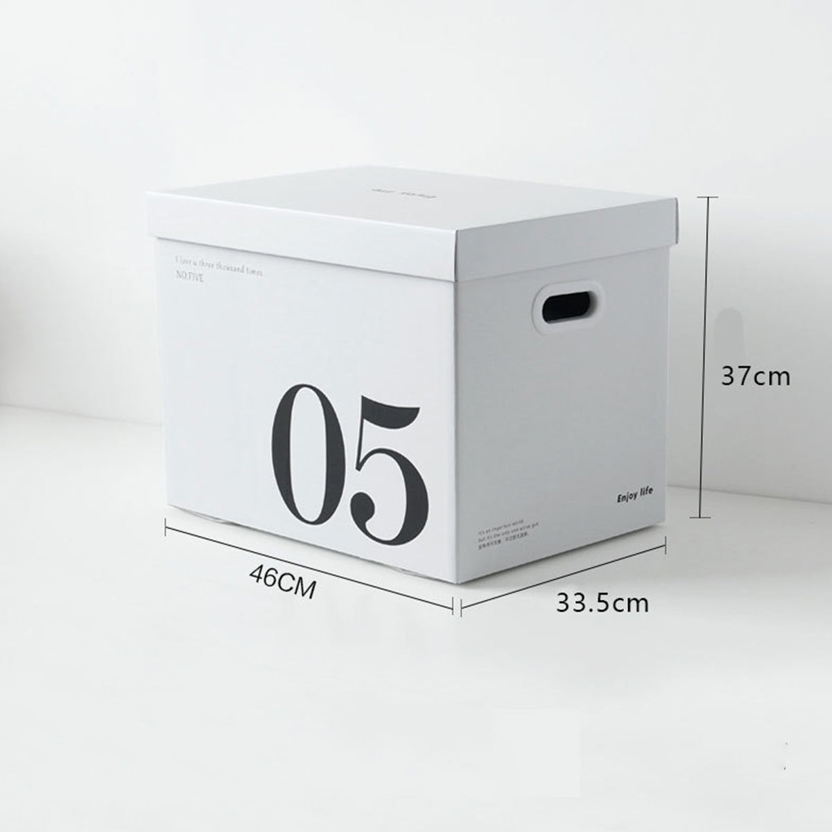 Large Capacity Paper Storage Boxes Portable Minimalist 2PCS