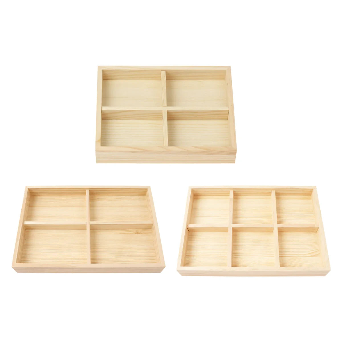 5pcs Wooden Jewelry Display Trays for Rings & Bracelets