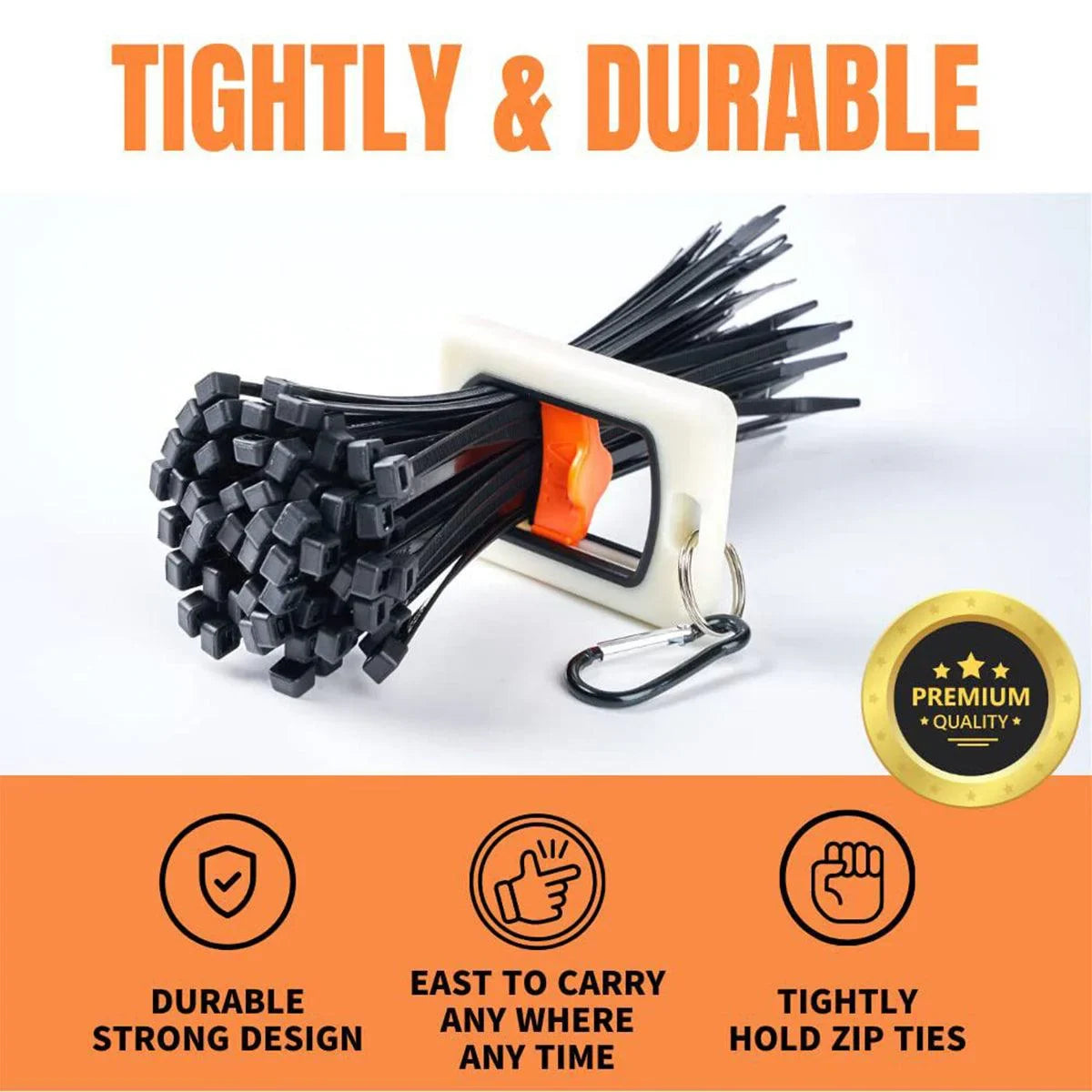 Square Cable Tie Organizer 2PCS