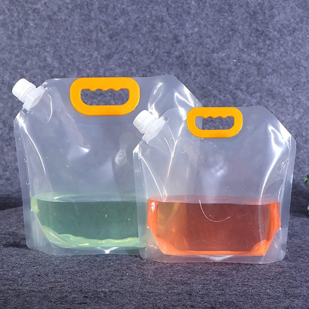 20PCS Large Capacity Portable Transparent Beverage Bags Outdoor Use