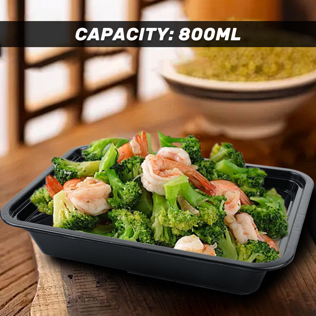 30PCS Food-Grade Takeout Packaging Boxes with Clear Lids for Meal Prep