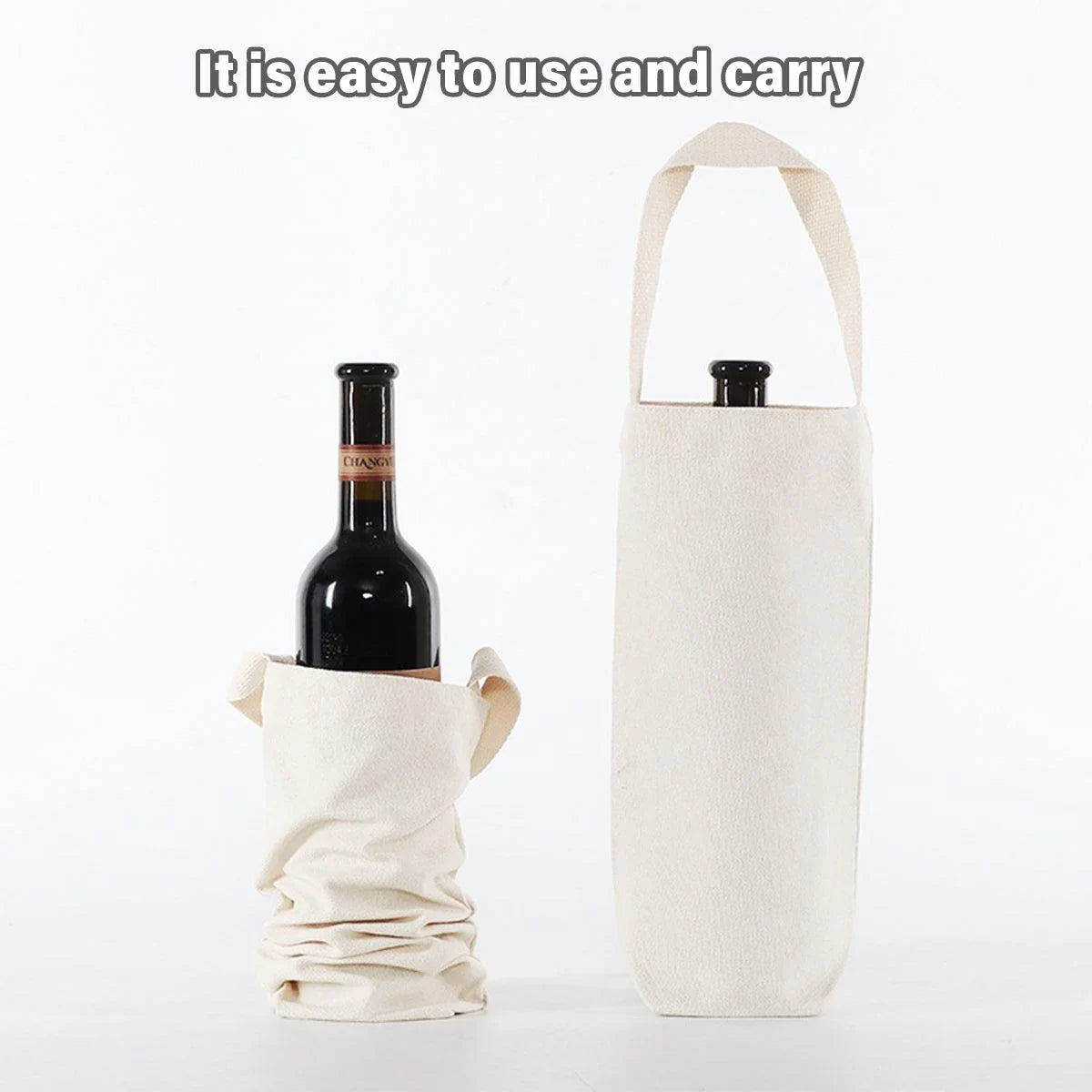 Wine Bag Canvas Burlap 10PCS