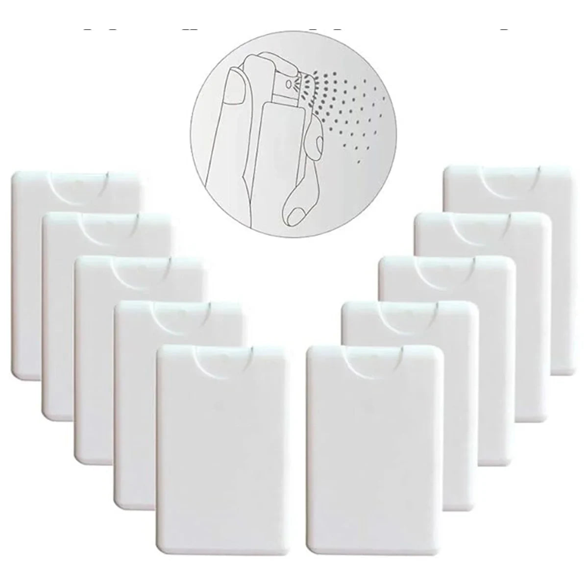100pcs 20ml Portable Perfume Card Spray Bottles Refillable