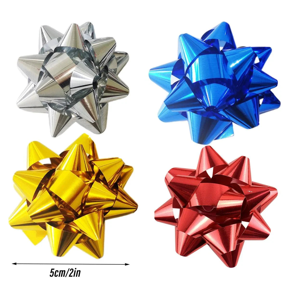 Star Flower Ribbon Bows Gift Wrapping 100PCS