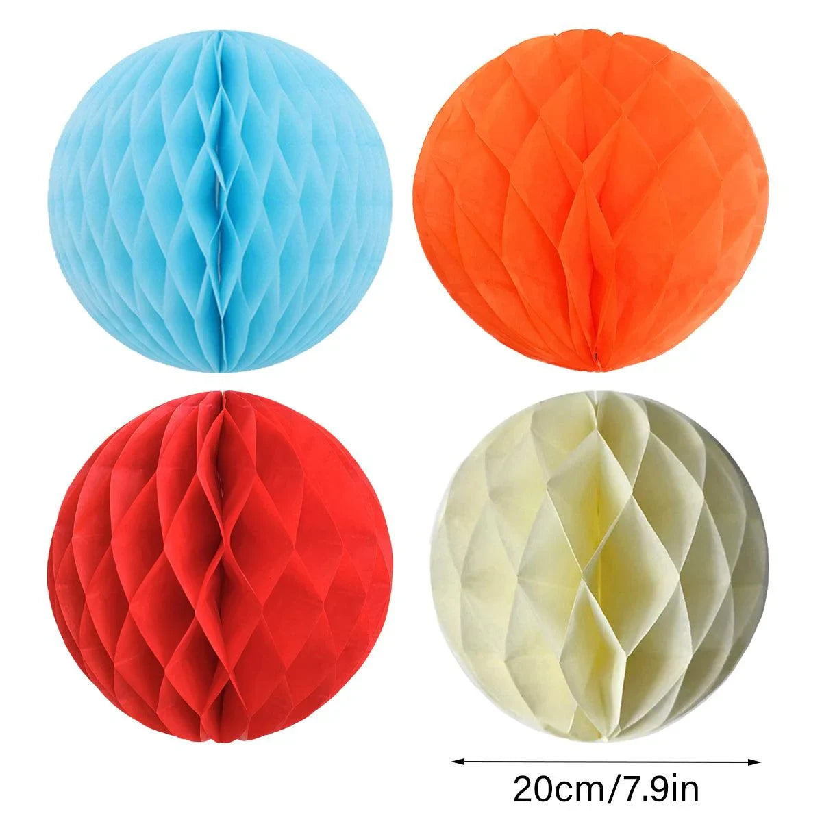 Honeycomb Tissue Paper Ball Party Decorations 10PCS