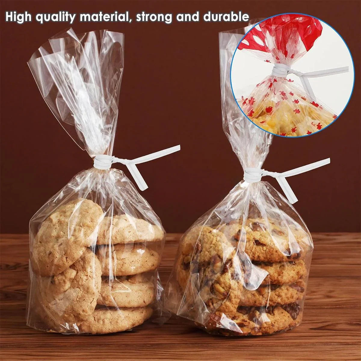 Paper Metal Wire Core Baking Packing Sealing Supplies 1000PCS