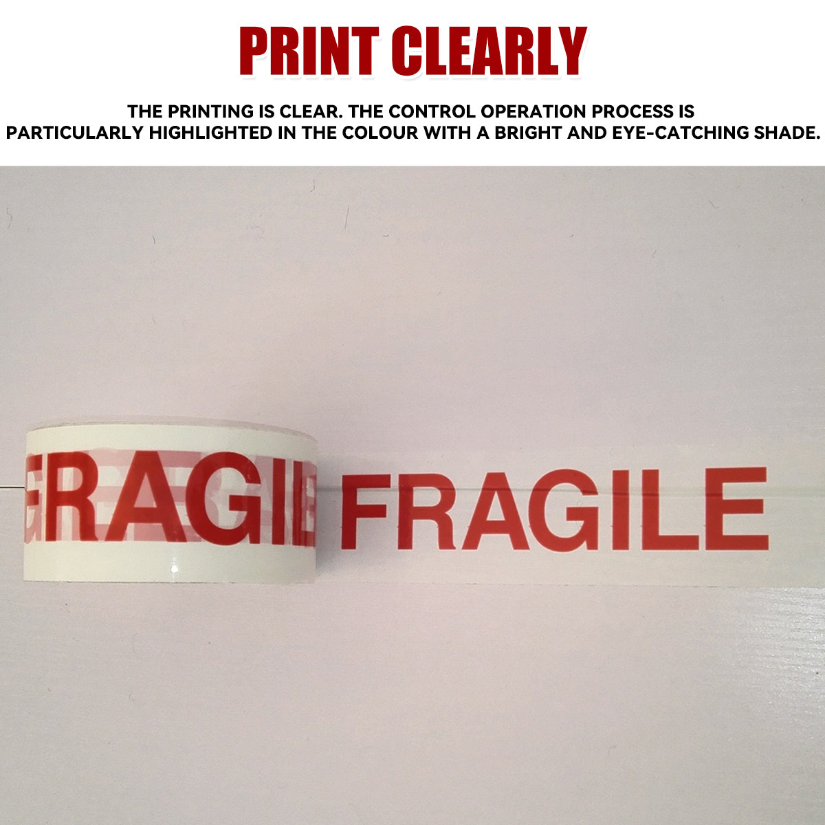 Fragile Warning Tape High Adhesion Shipping Box Labels 5 Rolls
