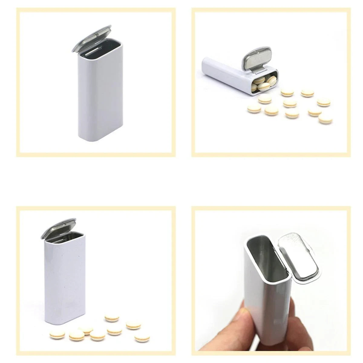 Metal Clamshell Candy Box Storage Container 10PCS