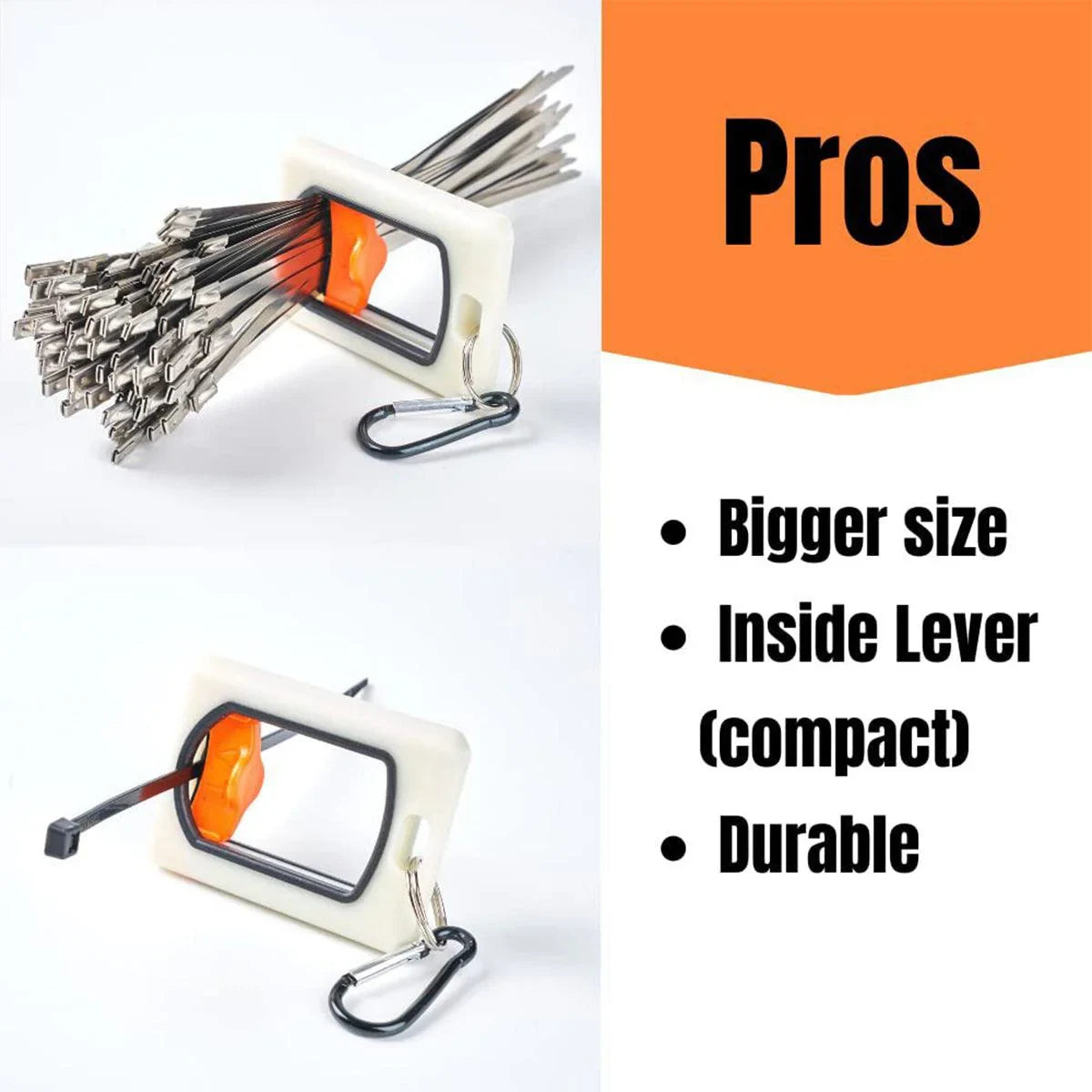 Square Cable Tie Organizer 2PCS