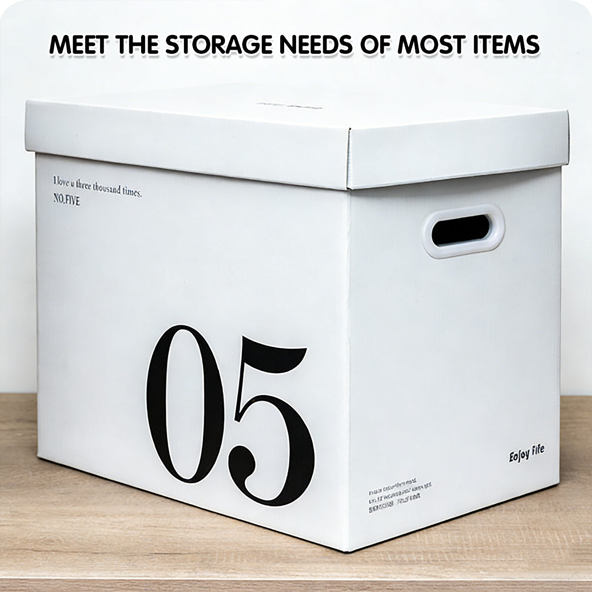 Large Capacity Paper Storage Boxes Portable Minimalist 2PCS